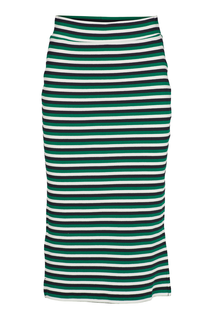 Basic Apparel Ludmilla Long Skirt Skirts 654 Green jacket / black / whisper white